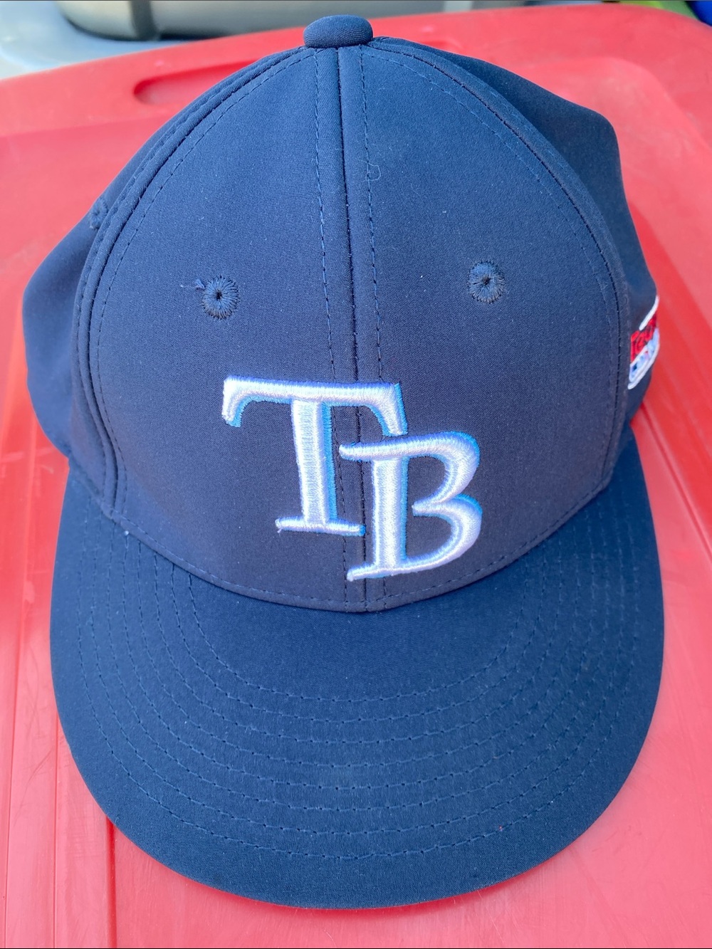 Kids Navy Blue TB Logo Baseball Cap